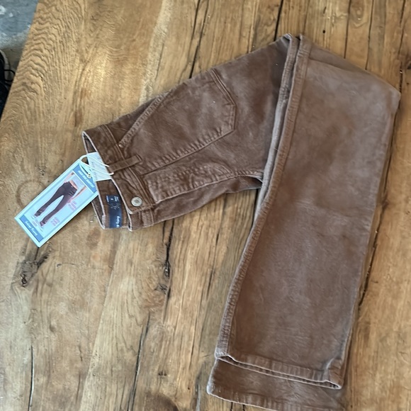 Brand new NWT brown tan 90s style  cords corduroy flare bootcut high waist - Picture 11 of 12